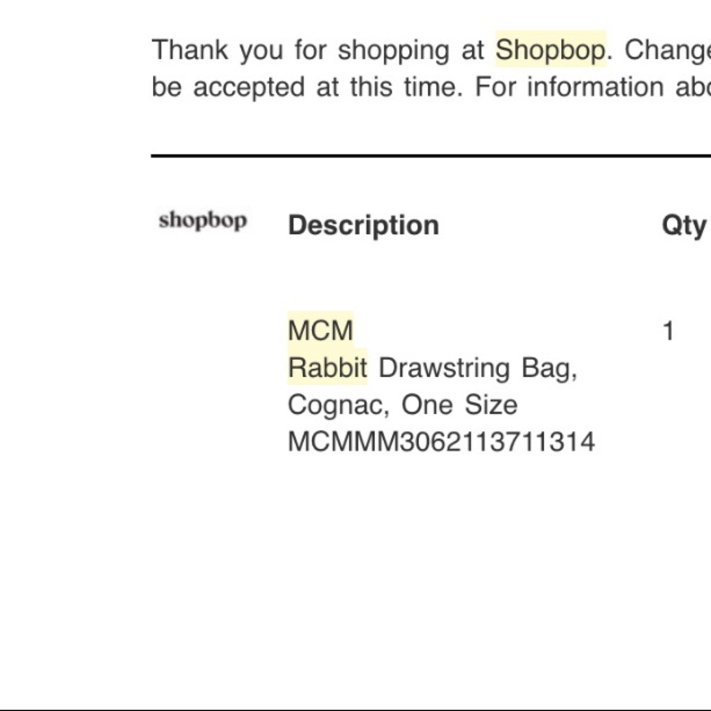 MCM Rabbit Drawstring Bag - Picture 6 of 8